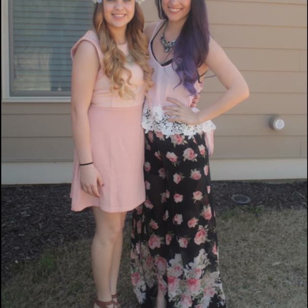 Flowy floral pants