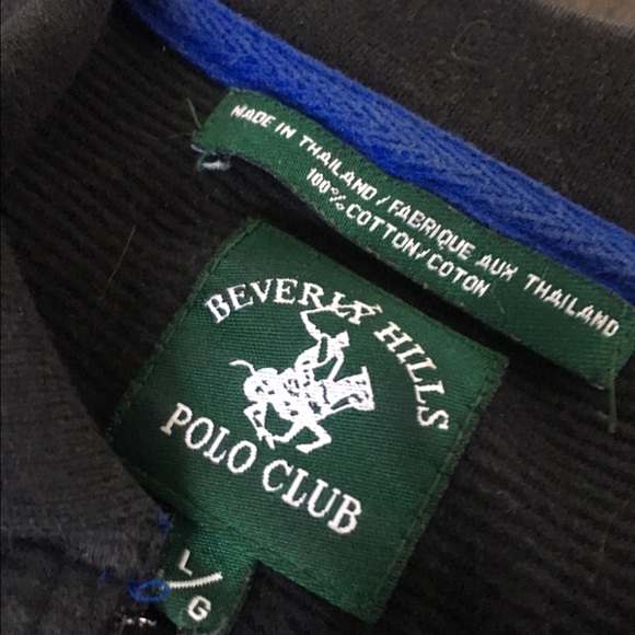 Beverly Hills Polo Club Yellow and Blue Polo - Picture 4 of 4