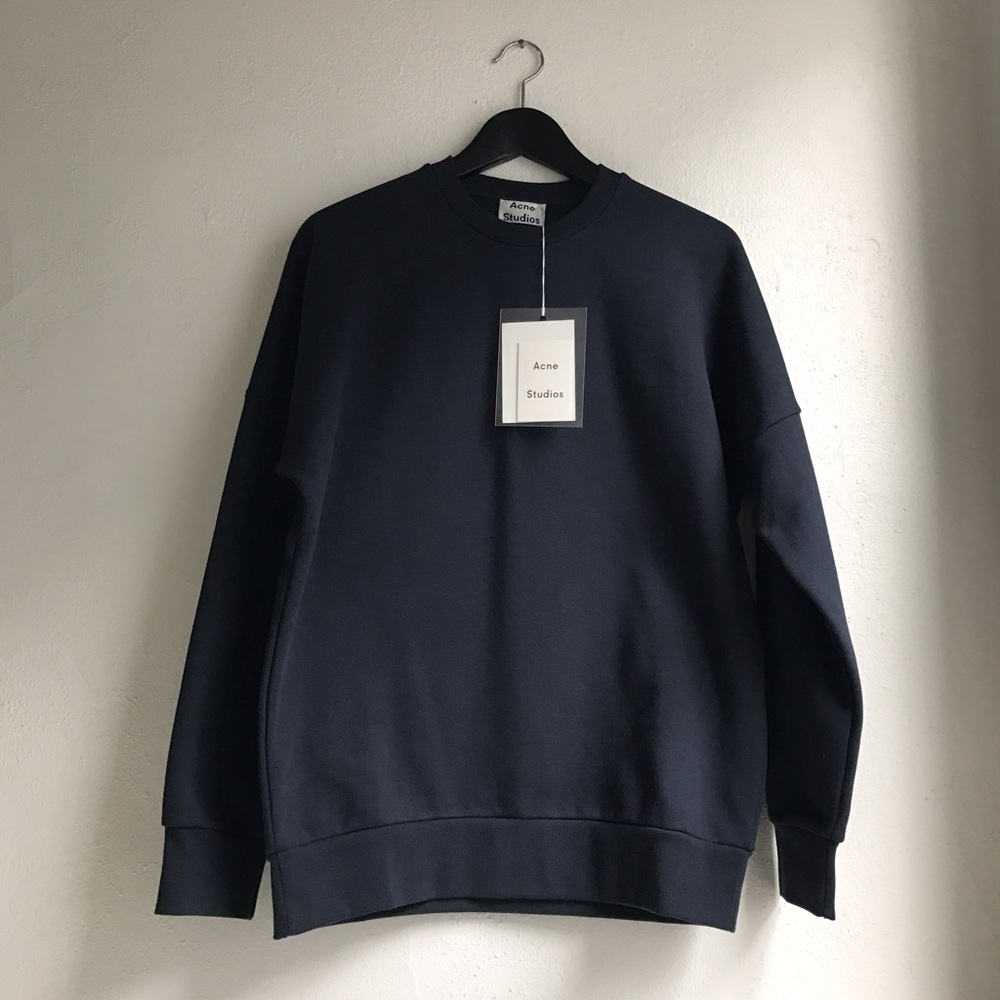 Acne Studios Navy Font Sweatshirt