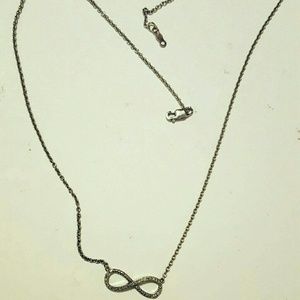 Infinity diamond necklace