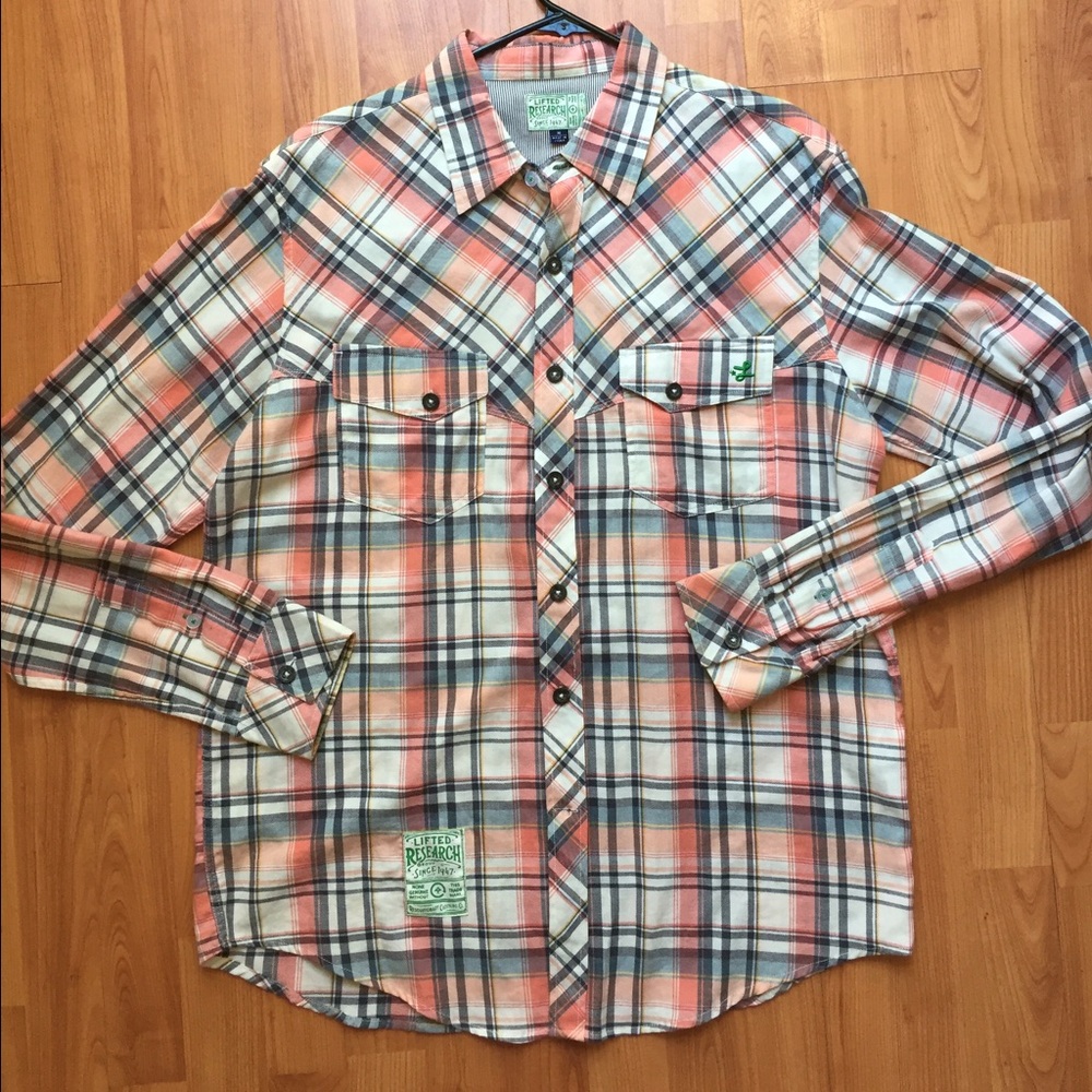 Lrg woven buttowndown shirt