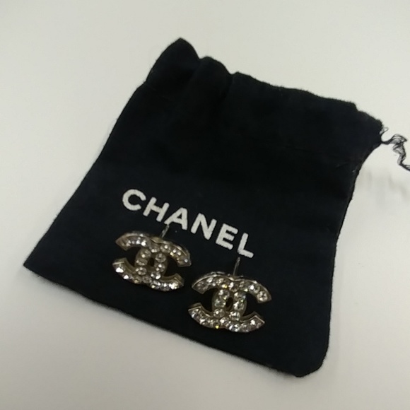 CHANEL Jewelry - Authentic chanel cc logo earrings