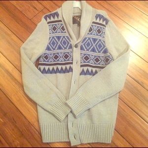 NWOT Men's Cardigan Sweater
