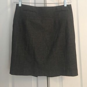 Express grey business skirt