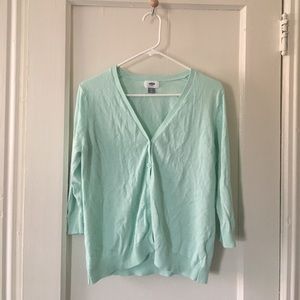 Mint Cardigan Sweater