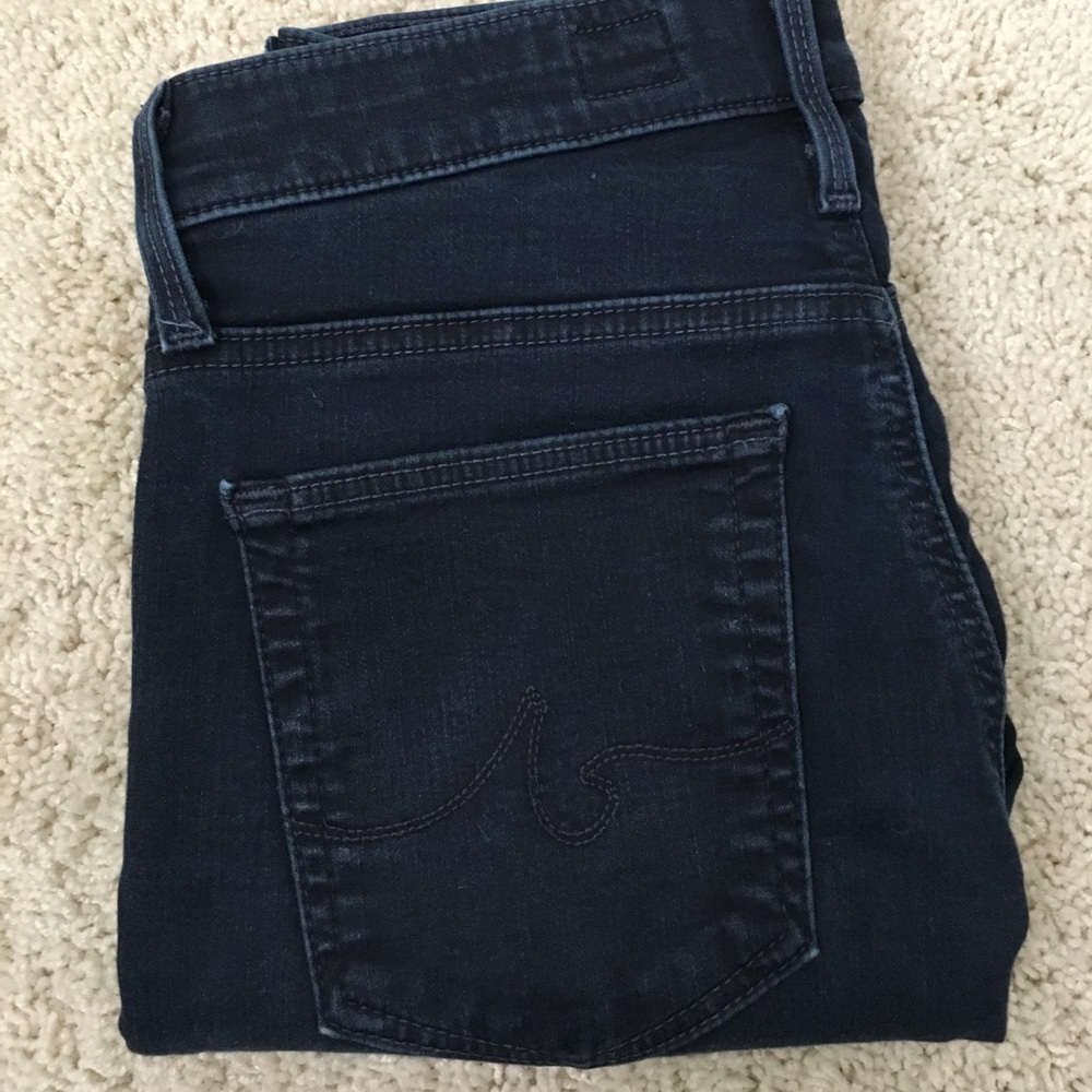 AG navy blue high rise jeans