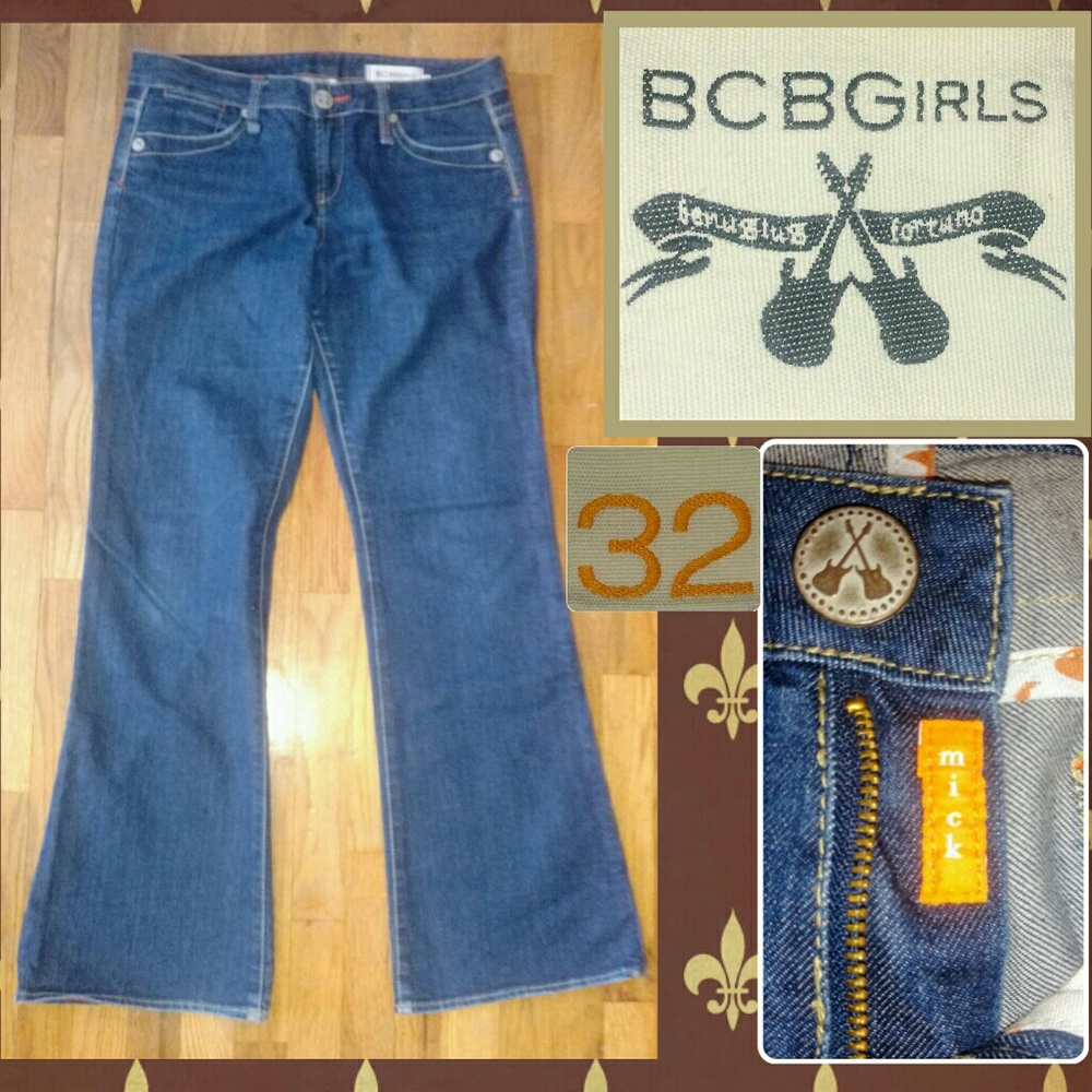 BCBGirls stretch Mick bootcut jeans; TALL!!!
