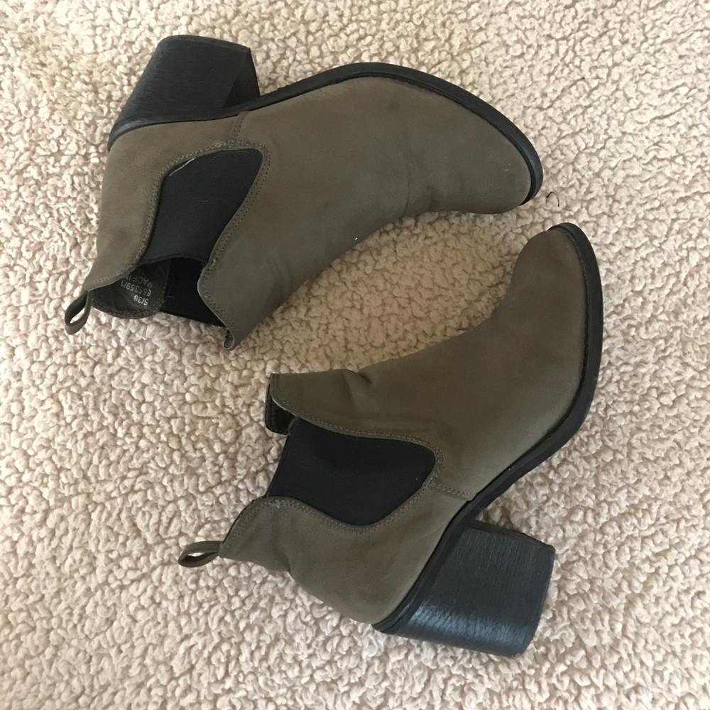 Top shop river island dark taupe boots