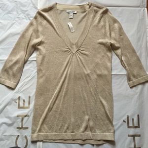 White house black market gold top