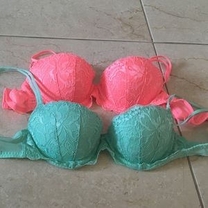 Victoria's Secret Pink bras