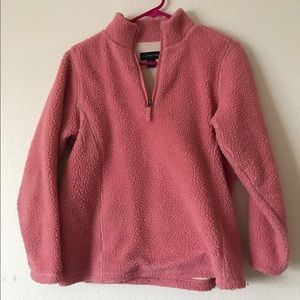 Pink half zip sweater