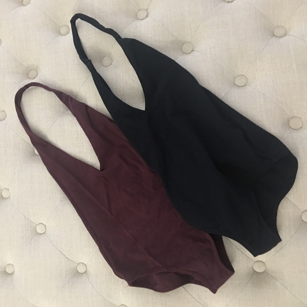 Sexy American apparel plunge bodysuits!!!