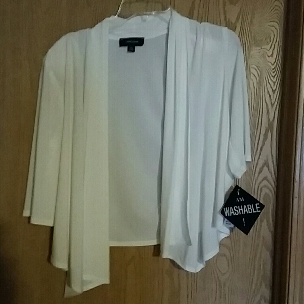 White cardigan