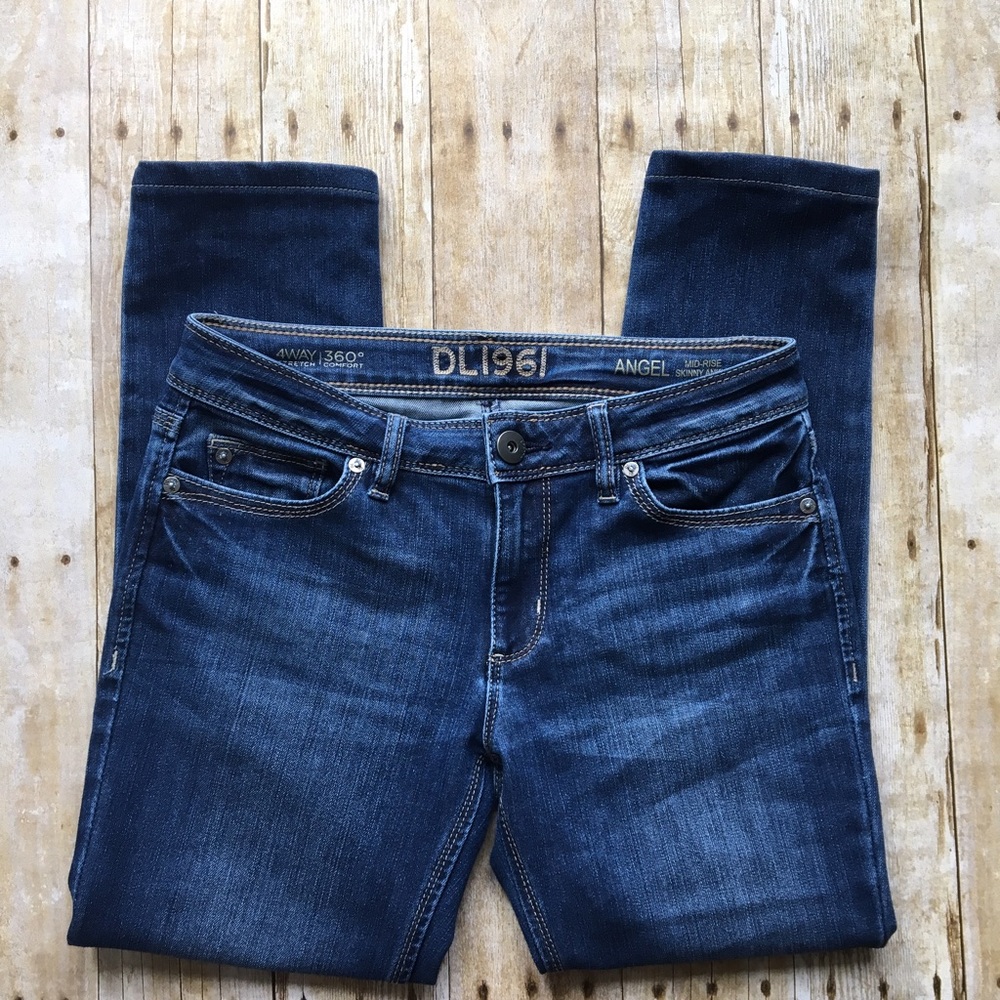 DL1961 Angel Mid-Rise Skinny Ankle Jeans