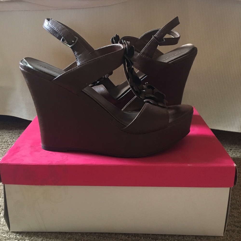 Chocolate brown wedges