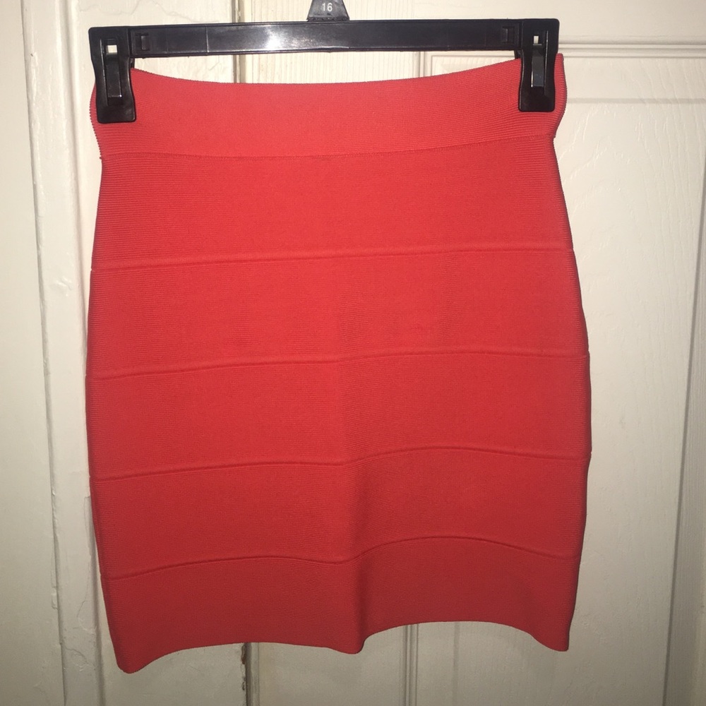 Orange bandage BCBG Mini skirt