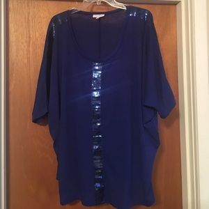 3/4 length sleeve sequence top