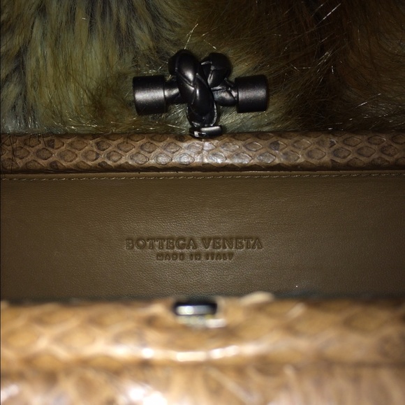 Woven Snakeskin Ayers Knot Clutch Bag NIB - Picture 2 of 7