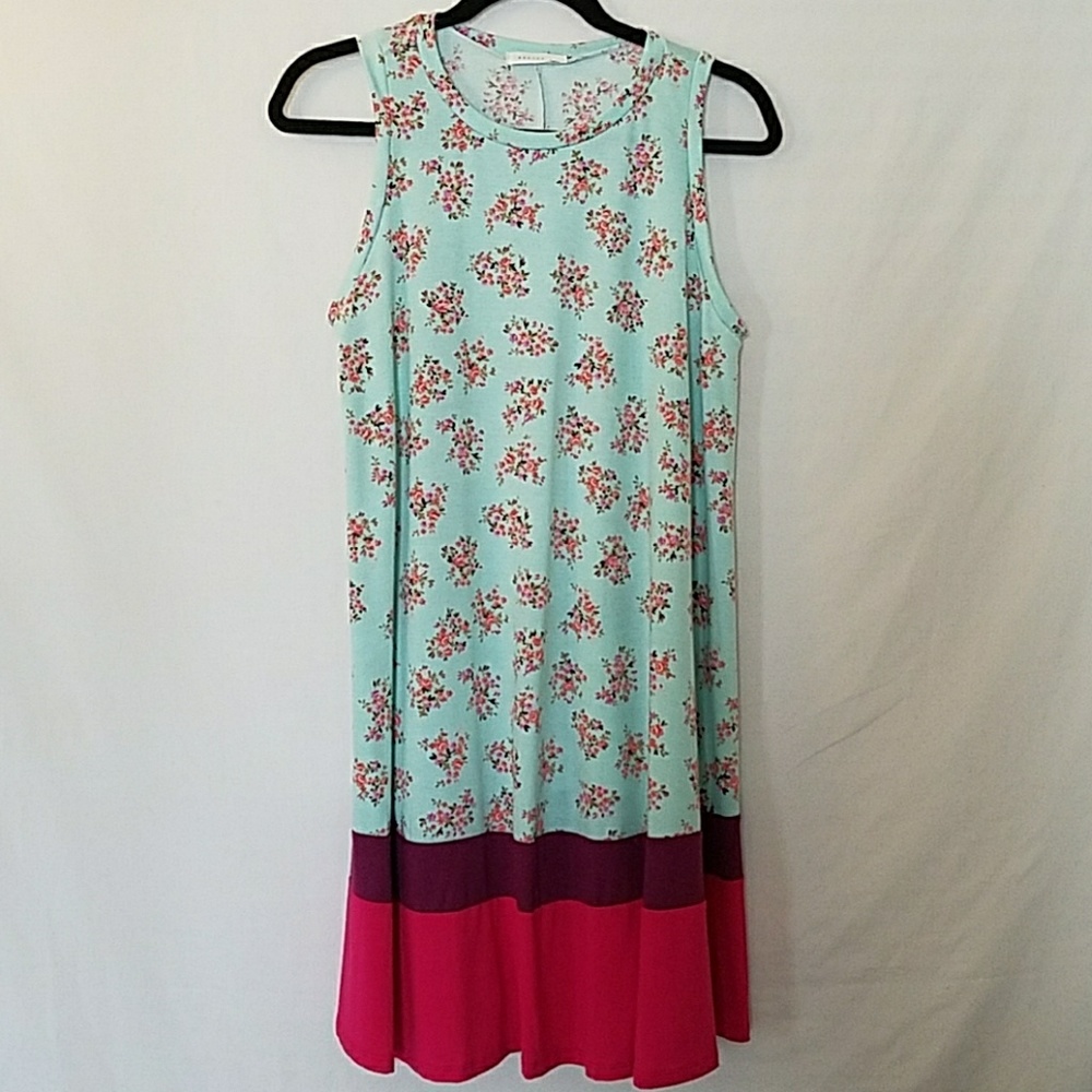 NWOT Mint Floral Dress