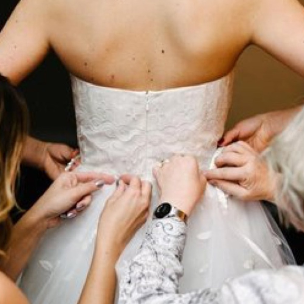 ❌Oscar de la Renta 12e04 wedding dress size 4❌ - Picture 5 of 8