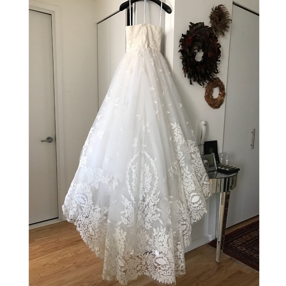❌Oscar de la Renta 12e04 wedding dress size 4❌ - Picture 7 of 8