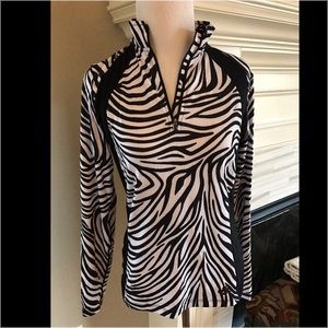 Hot Chilly's 🌶 Zebra insulated baselayer top sz M