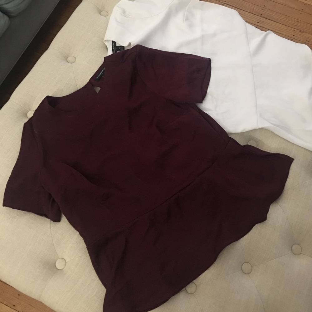 Banana republic peplum tops!!