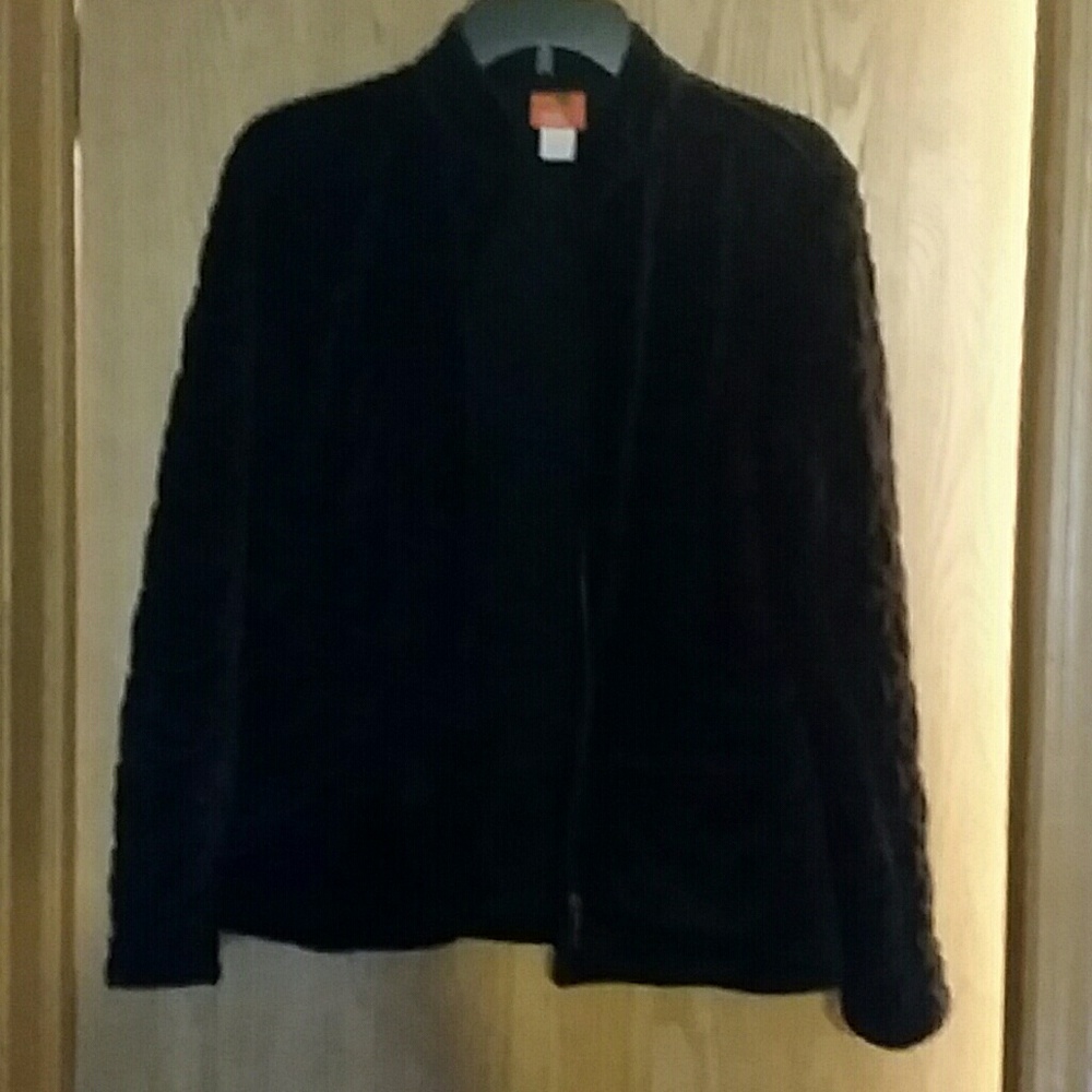 Black cardigan