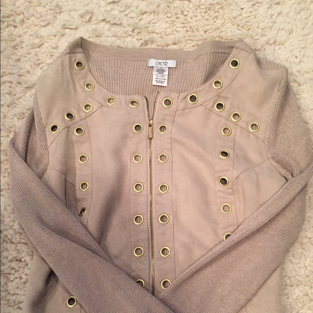 Cache zip up shirt