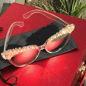 Rhinestone Cat Eye Sunglasses