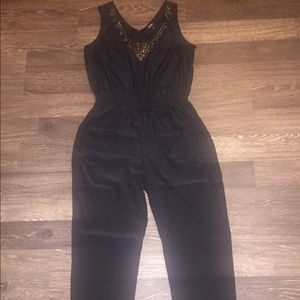 Black jumper with gold jewel designs