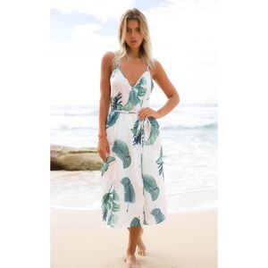 Kyle Jumpsuit, Leaves Print