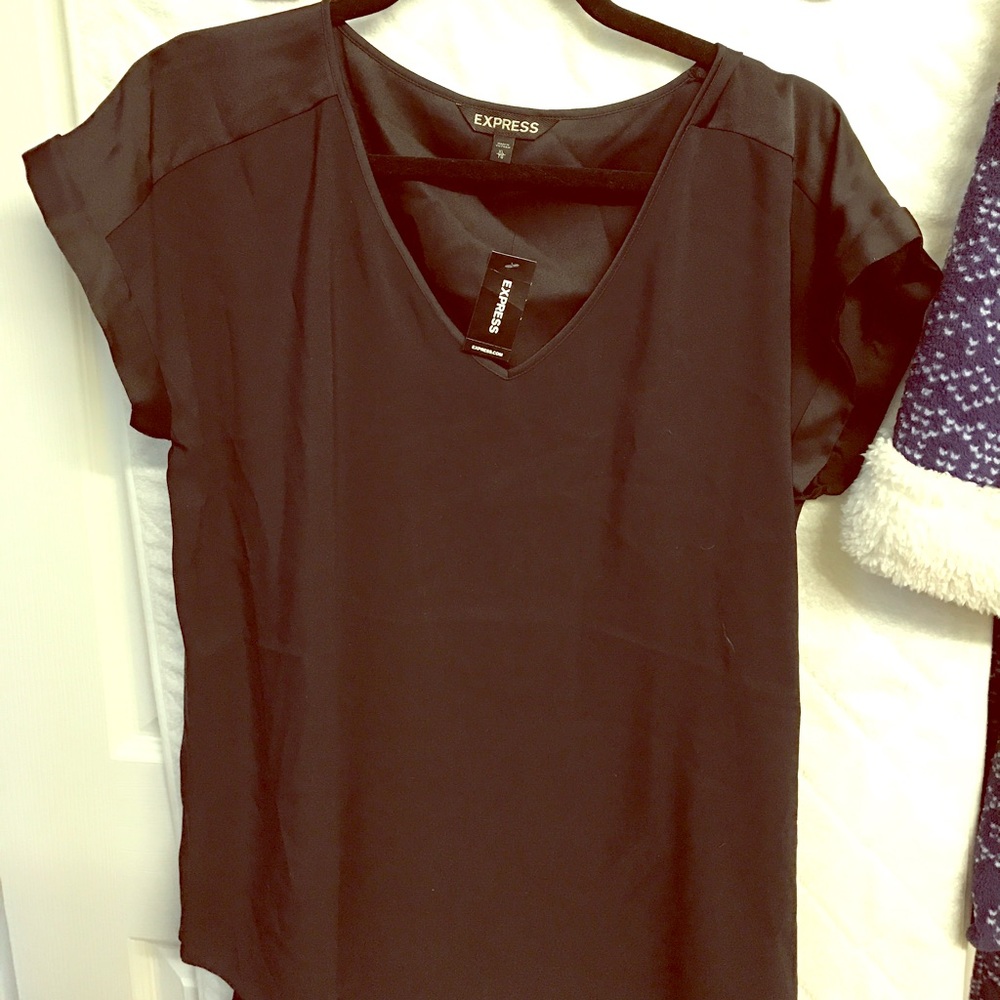 Express Silky V neck