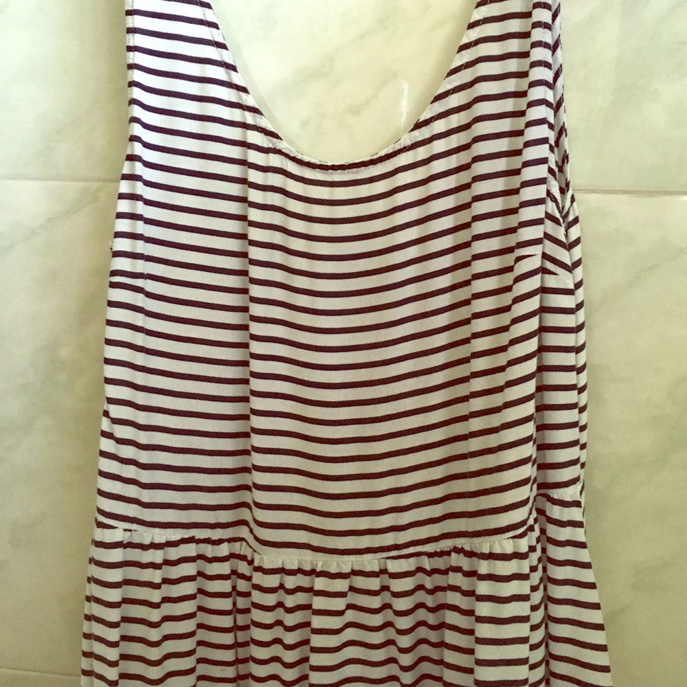 striped h&m dress/cover up