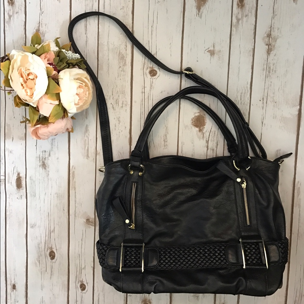 NWOT oversized shoulder bag with cross body strap