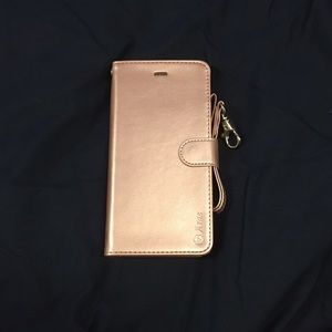iPhone 6s Plus Rose Gold Wallet Case