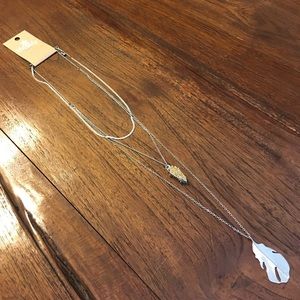 Layering necklace Druzy