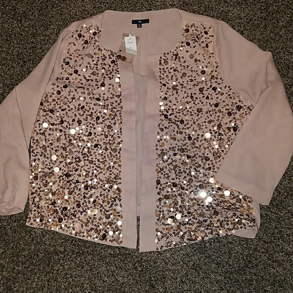 Gap XXL Pink/Rose Sequin Jacket