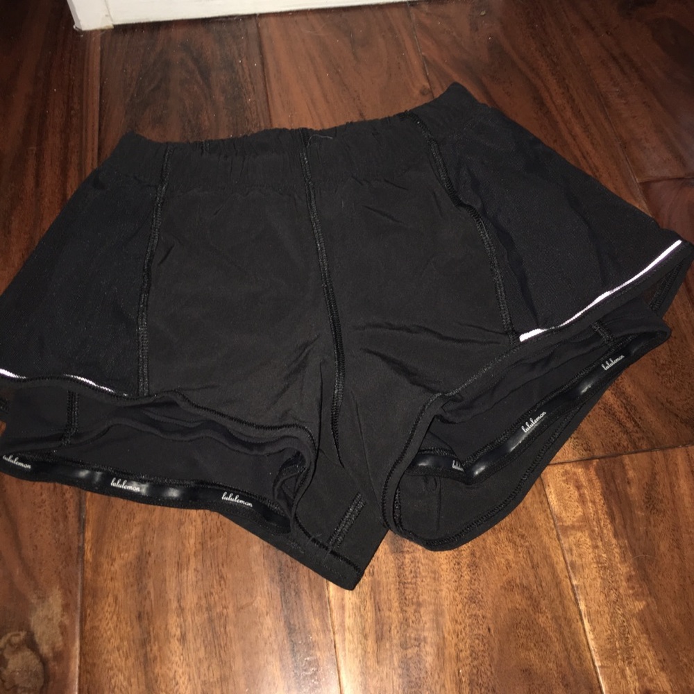 Lululemon short with spandex. With mesh on sides