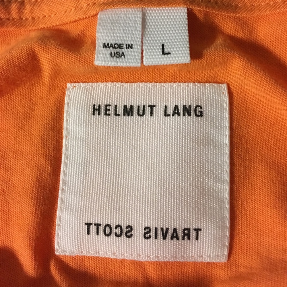Helmut Lang X Travis Scott Orange Cowboy Tee - Picture 4 of 4