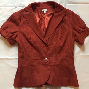Cache burnt orange blazer