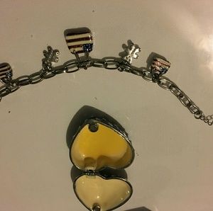 American Flag Case and Charm Bracelet
