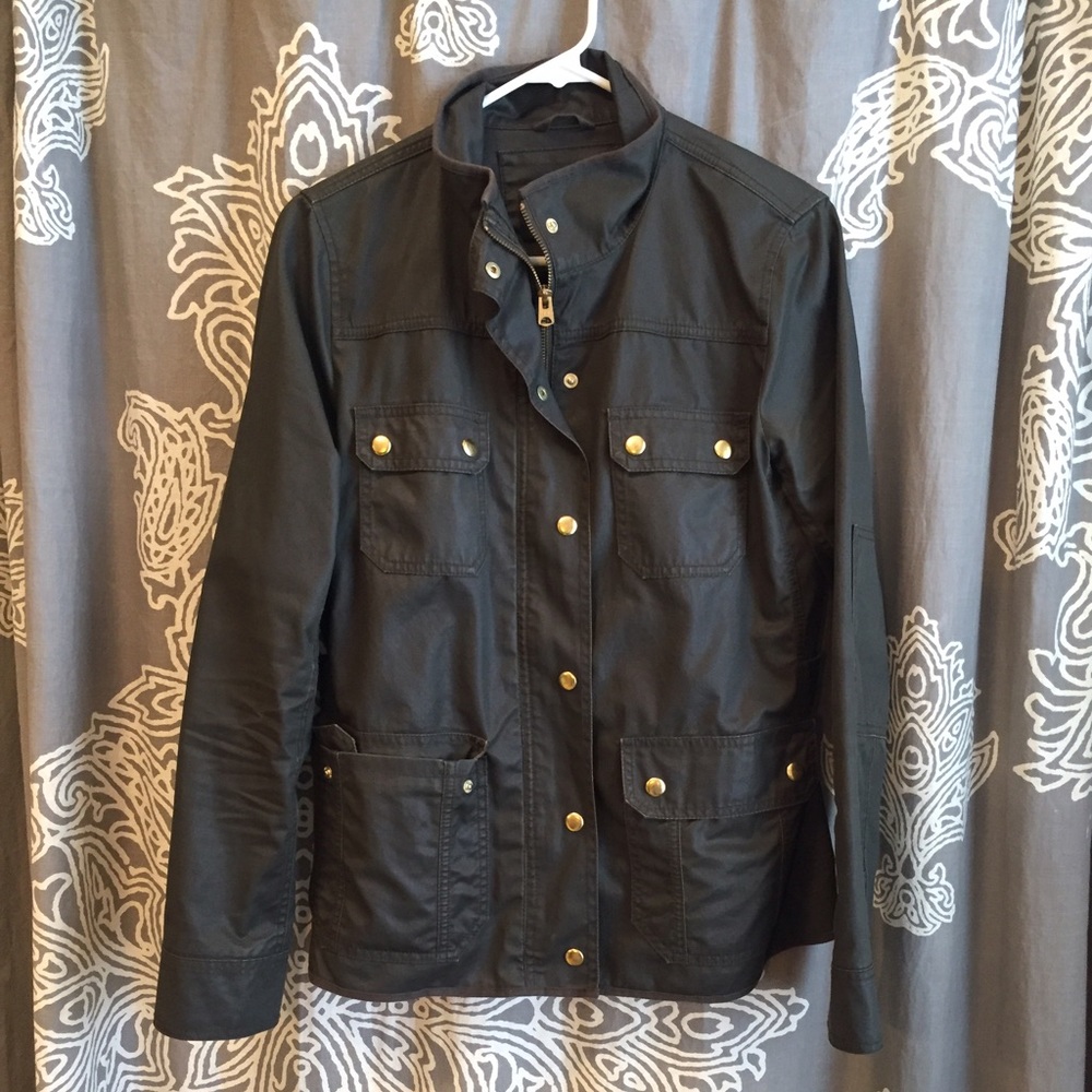 J Crew hunter green field jacket