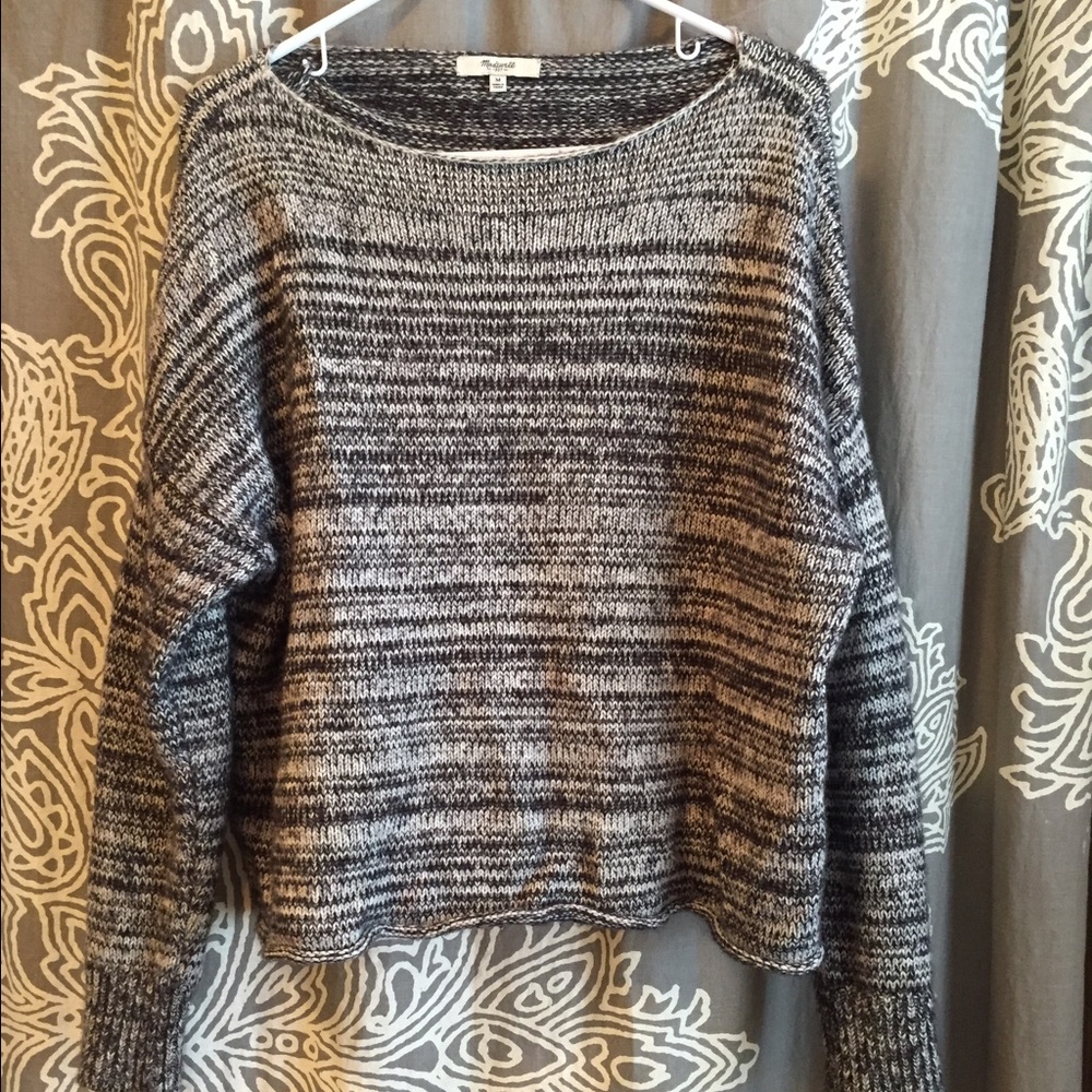 Madewell raw hem sweater