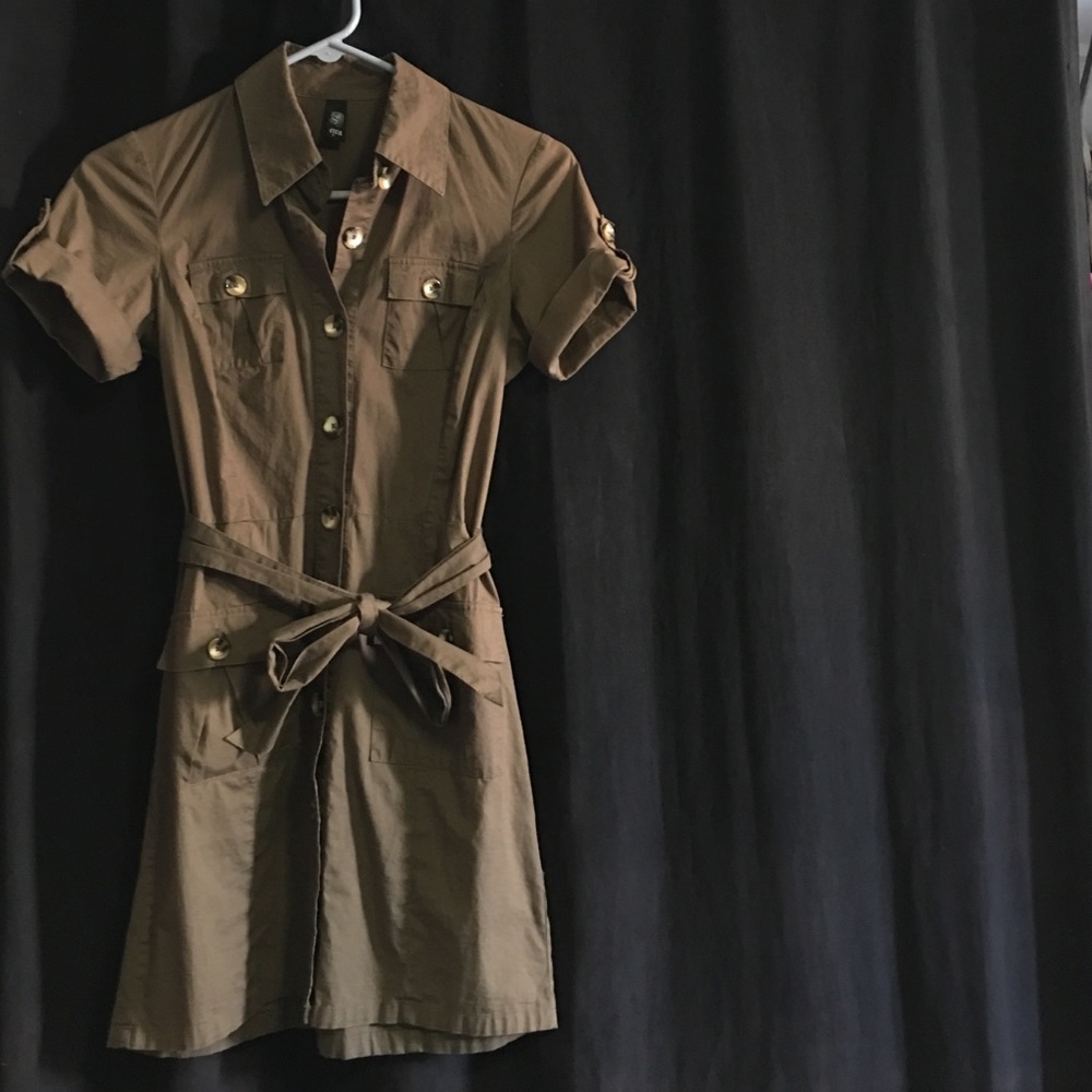 Olive green dress