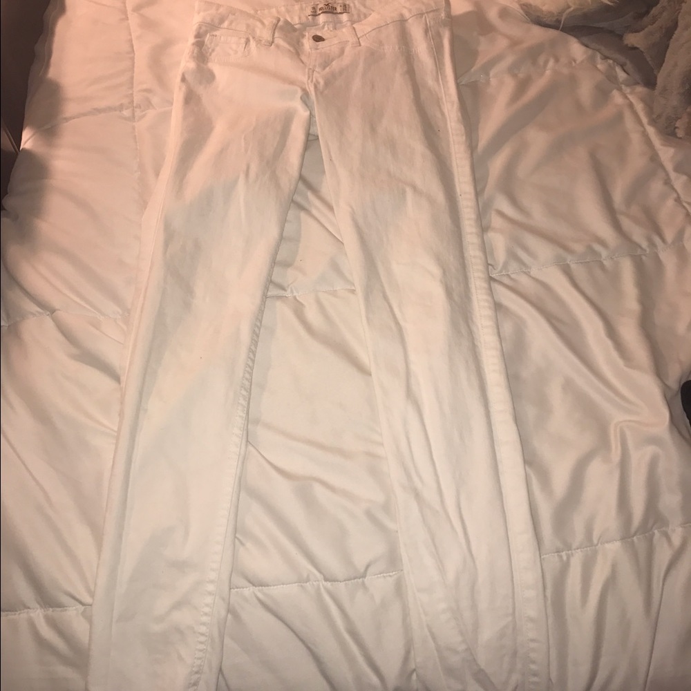 Hollister white jeans