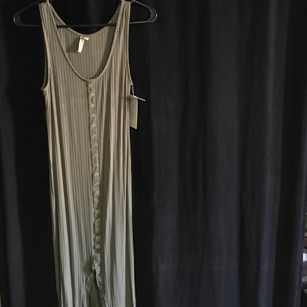 Olive green dress