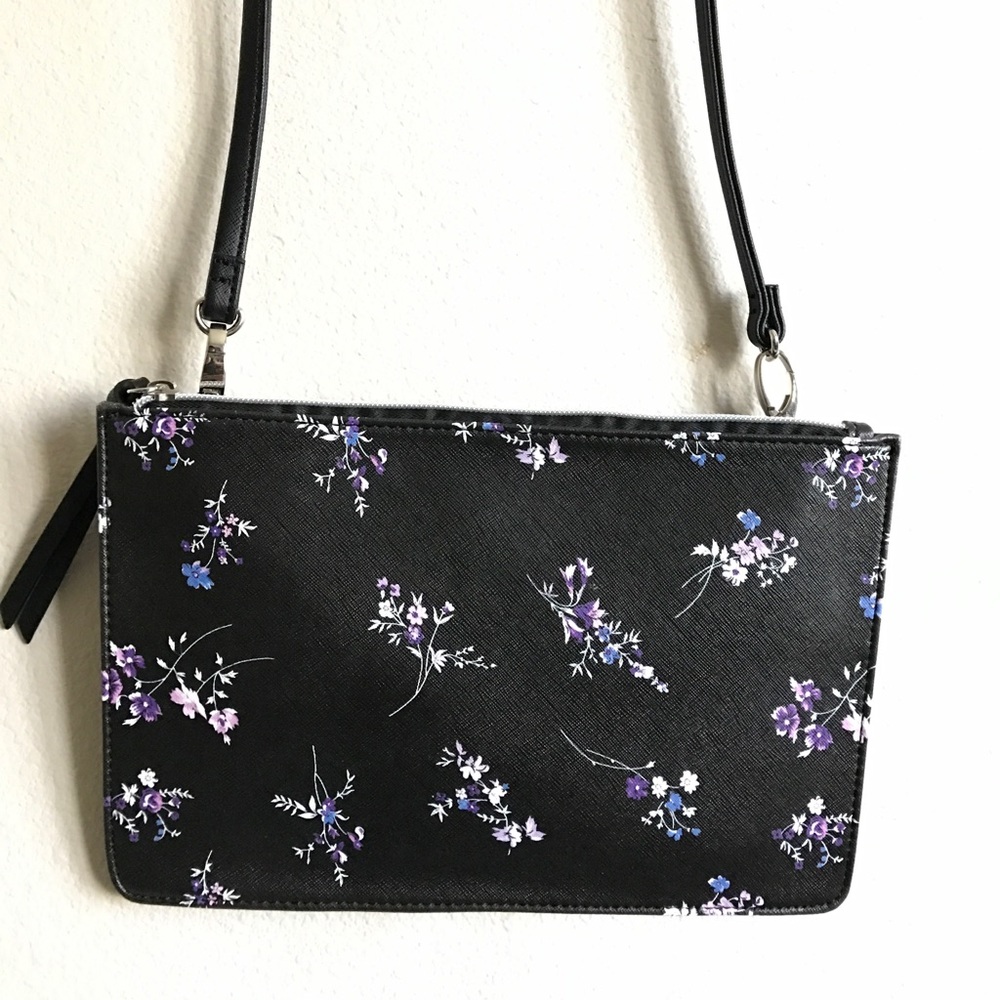 Little black bag with floral design