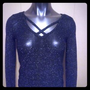 H & M sparkly sweater top
