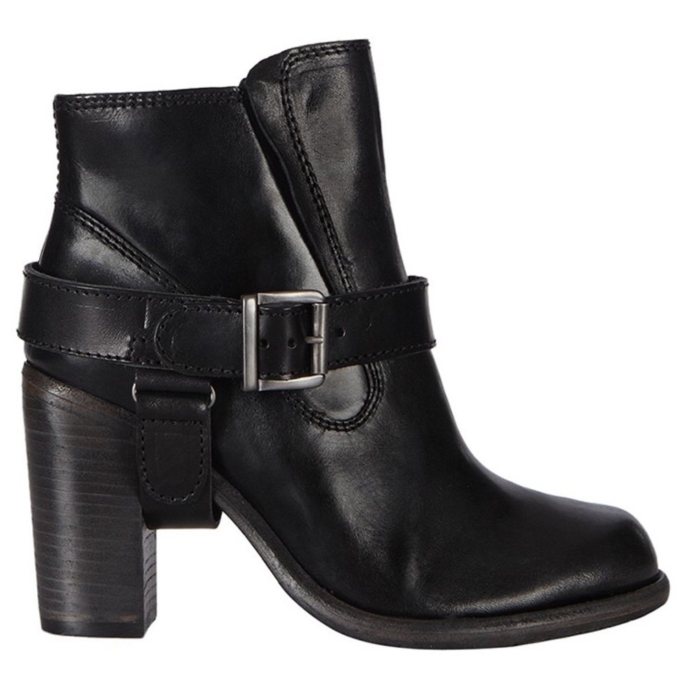 All Saints Jules Heeled Boots with Straps